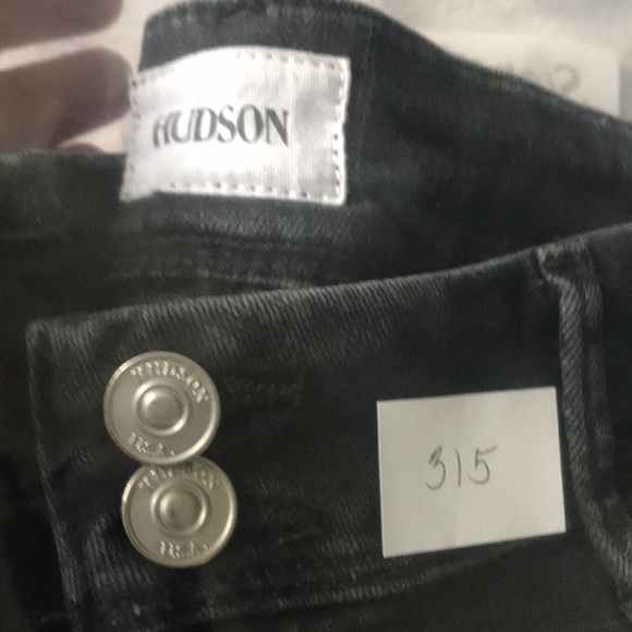 HUDSON Collin Midrise Bootcut Crop womens black denim jeans size 30 - Picture 15 of 15